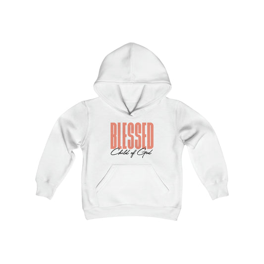 Blessed Child of God Youth Heavy Blend Hooded Sweatshirt
