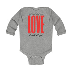 Unconditional Love Infant Long Sleeve Bodysuit