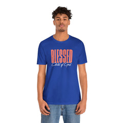 Blessed Child of God Men's Jersey Short Sleeve Tee