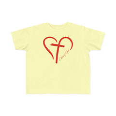 Heart and Cross Toddler's Fine Jersey Tee