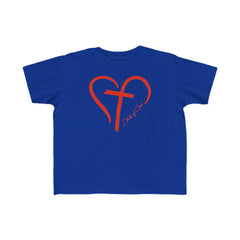 Heart and Cross Toddler's Fine Jersey Tee