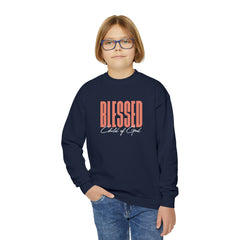 Blessed Child of God Youth Crewneck Sweatshirt