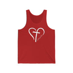 Heart and Cross Women's Jersey Tank
