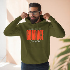 God Given Courage Men's Premium Pullover Hoodie