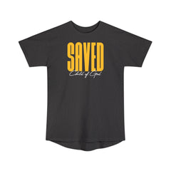 Saved Child of God Men's Long Body Urban Tee