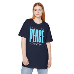 Pray for Peace Unisex Long Body Urban Tee