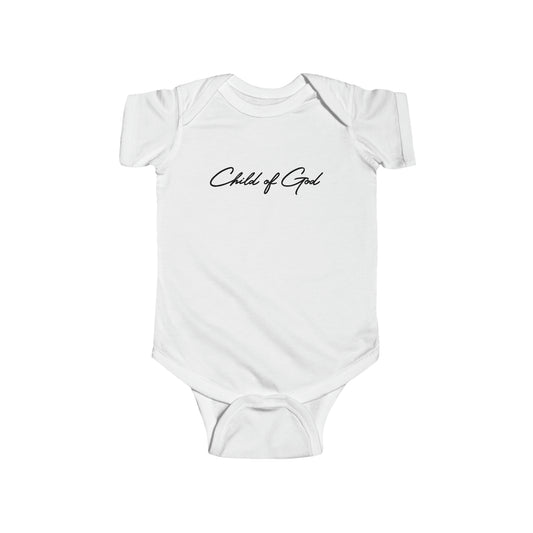 Classic Design Infant Fine Jersey Bodysuit - Child of God Project