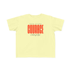 God Given Courage Toddler's Fine Jersey Tee