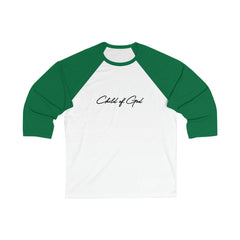 Classic Design Unisex 3/4 Sleeve Baseball Tee