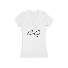 CoG Child of God Women's Jersey Short Sleeve Deep V-Neck Tee