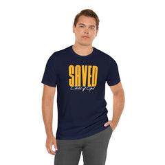 Saved Child of God Men's Jersey Short Sleeve Tee