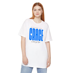 Saved by Grace Unisex Long Body Urban Tee