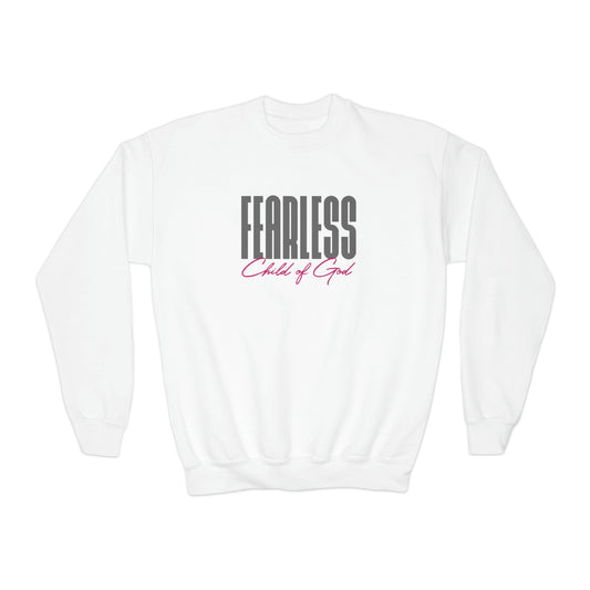 Fearless Child of God Youth Crewneck Sweatshirt