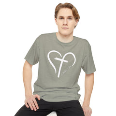 Heart and Cross Men's Long Body Urban Tee