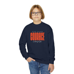 God Given Courage Youth Crewneck Sweatshirt
