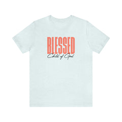 Blessed Child of God Men's Jersey Short Sleeve Tee