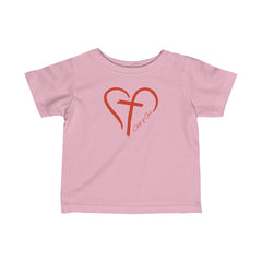 Heart and Cross Infant Fine Jersey Tee