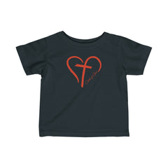 Heart and Cross Infant Fine Jersey Tee