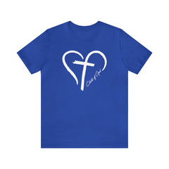 Heart and Cross Men's Jersey Short Sleeve Tee