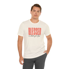 Blessed Child of God Men's Jersey Short Sleeve Tee