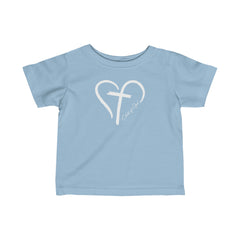 Heart and Cross Infant Fine Jersey Tee