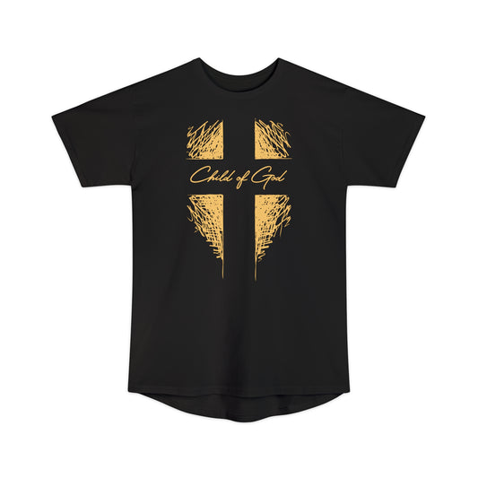 Shield and Cross Men's Long Body Urban Tee