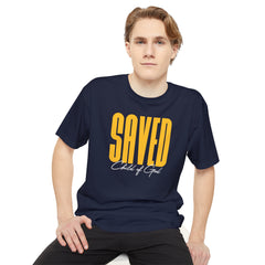 Saved Child of God Men's Long Body Urban Tee