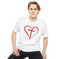 Heart and Cross Men's Long Body Urban Tee