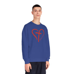 Heart and Cross Men's NuBlend® Crewneck Sweatshirt