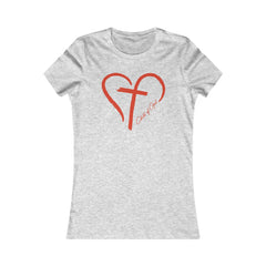 Heart and Cross Women's Favorite Tee