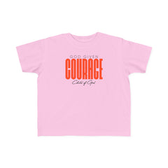 God Given Courage Toddler's Fine Jersey Tee