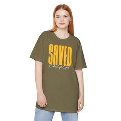 Saved Child of God Unisex Long Body Urban Tee