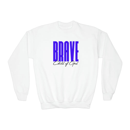 Brave Child of God Youth Crewneck Sweatshirt