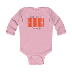 God Given Courage Infant Long Sleeve Bodysuit
