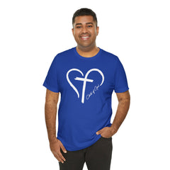 Heart and Cross Men's Jersey Short Sleeve Tee