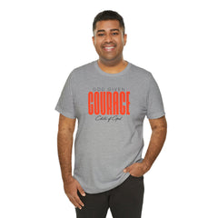 God Given Courage Men's Jersey Short Sleeve Tee