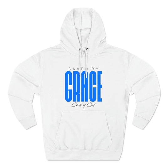 Saved by Grace Men's Premium Pullover Hoodie
