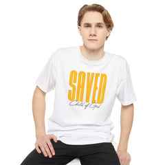 Saved Child of God Men's Long Body Urban Tee