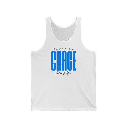 Saved by Grace Men's Jersey Tank