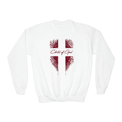 Shield and Cross Youth Crewneck Sweatshirt