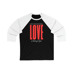 Unconditional Love Unisex 3/4 Sleeve Baseball Tee