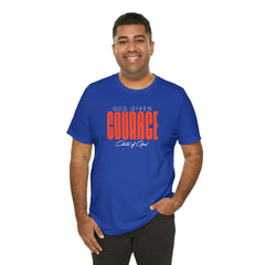 God Given Courage Men's Jersey Short Sleeve Tee