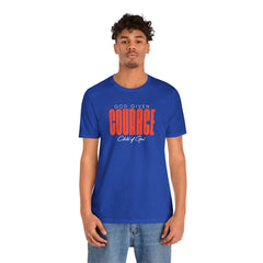 God Given Courage Men's Jersey Short Sleeve Tee