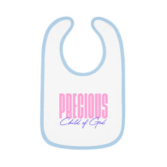 Precious Child of God Baby Contrast Trim Jersey Bib