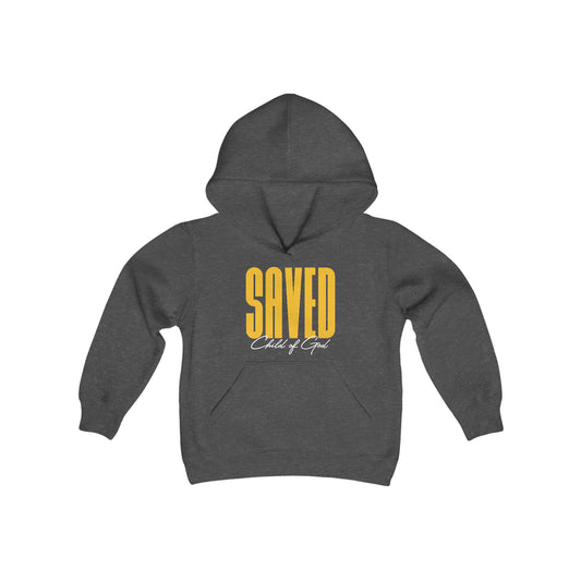 Saved Child of God Youth Heavy Blend Hooded Sweatshirt