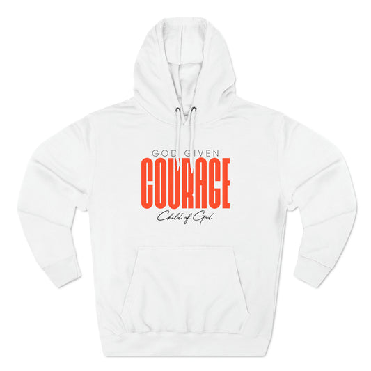 God Given Courage Men's Premium Pullover Hoodie