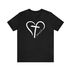 Heart and Cross Men's Jersey Short Sleeve Tee