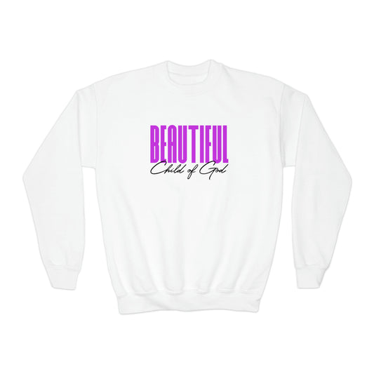 Beautiful Child of God Youth Crewneck Sweatshirt
