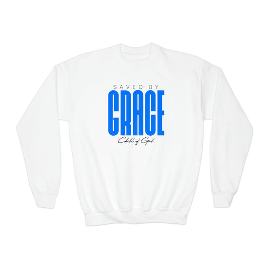 Saved by Grace Youth Crewneck Sweatshirt