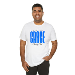 Saved By Grace Men's Jersey Short Sleeve Tee